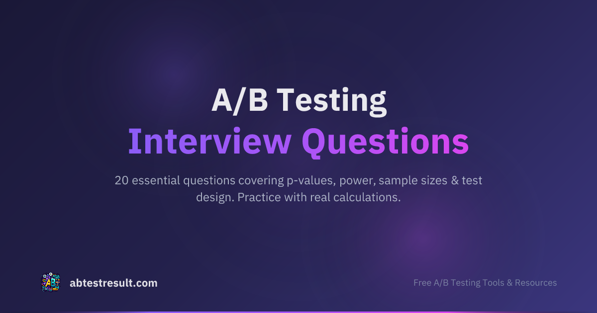 Top 20 A/B Testing Interview Questions & Answers
